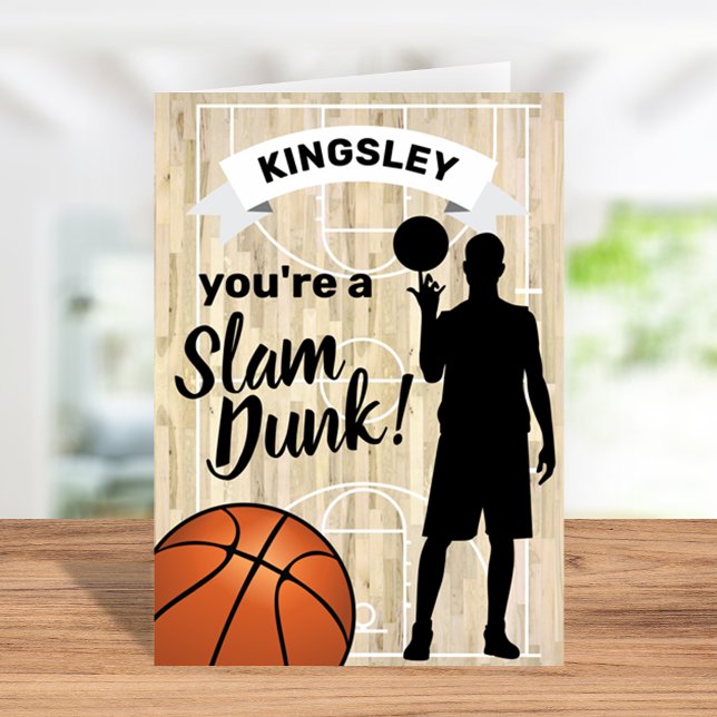 Tarjeta Sports Basketball Valentines Day (Subido por el creador)