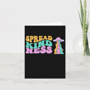 Tarjeta Spread Kindness Pastel Ufo Pegatina Arcoiris