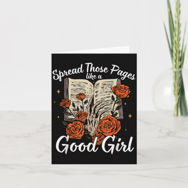 Tarjeta Spread Those Pages Like A Good Girl Dark Romance S (Anverso)