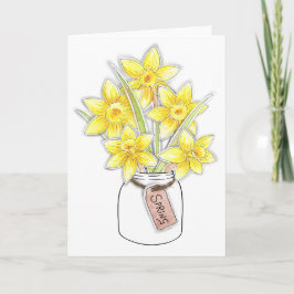 Tarjeta Spring Daffodils