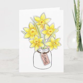Tarjeta Spring Daffodils