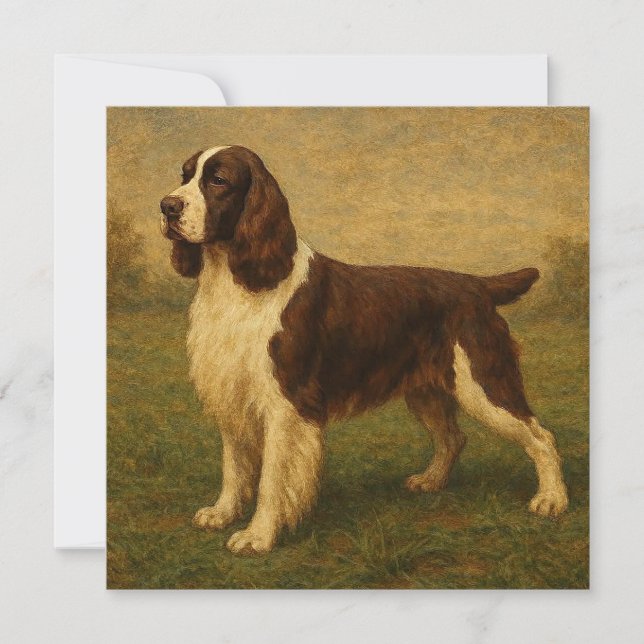 Tarjeta Springer Spaniel Inglés (Anverso)