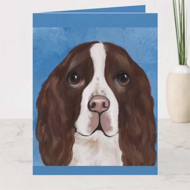 TARJETA SPRINGER SPANIEL INGLÉS       (Anverso)