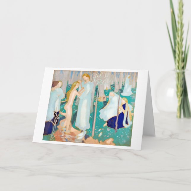 Tarjeta Springtime, Maurice Denis (Anverso)