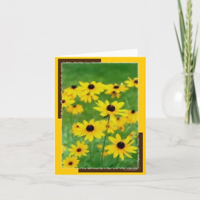 Tarjeta Springtime Susies Notecard (Anverso)