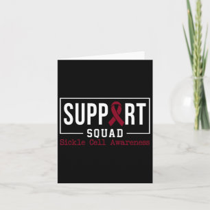 Tarjeta Squad de apoyo - Burgun del mes de sensibilización