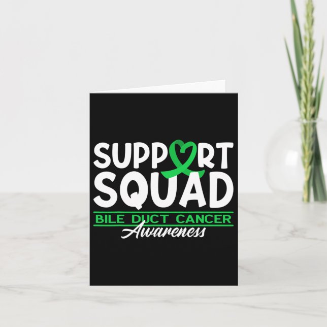 Tarjeta Squad de apoyo Cholangiocarcinoma Bile Du (Anverso)