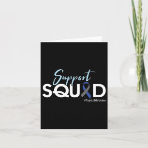 Tarjeta Squad de apoyo - Conciencia sobre la diabetes de t