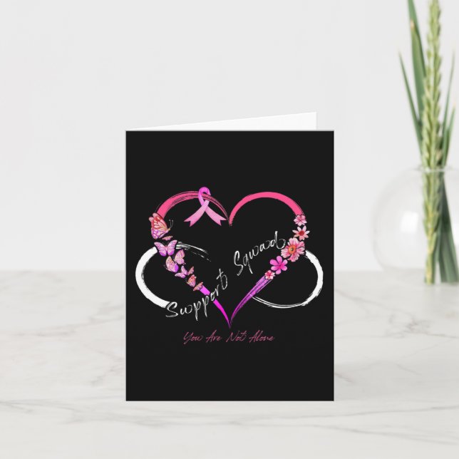 Tarjeta Squad de apoyo que no está solo contra el cáncer d (Anverso)