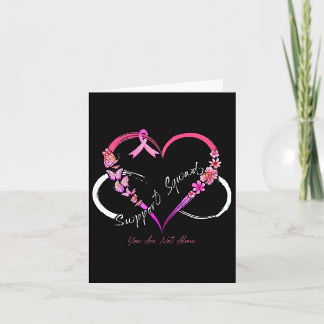 Tarjeta Squad de apoyo que no está solo contra el cáncer d (Anverso)