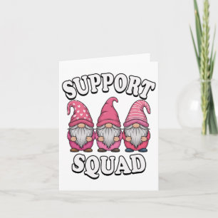 Tarjeta Squad Gnome Trio Cáncer de Mama Rosa
