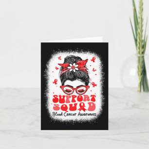 Tarjeta Squad Messy Bun mariposa Mariposa Cinta roja