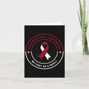 Tarjeta Squamus Cell Carcinoma Cinta Familia de Conciencia