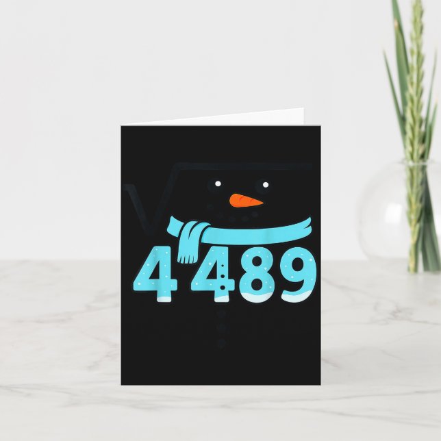 Tarjeta Square Root 4489 Christmas Meme Six Seven Slang Ma (Anverso)