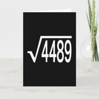 Tarjeta Square Root 4489 Slang Math Teacher Six Seven 6 7 
