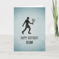 (Squash) Ocasión / Cumpleaños del deportista Racke