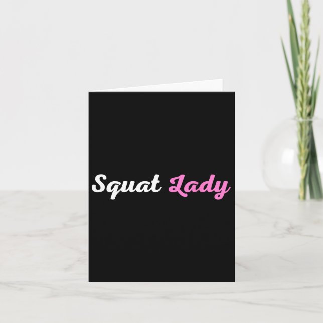 Tarjeta Squat Lady (Anverso)