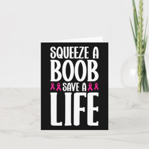 Tarjeta Squeeze A S Conciencia sobre el cáncer de mama