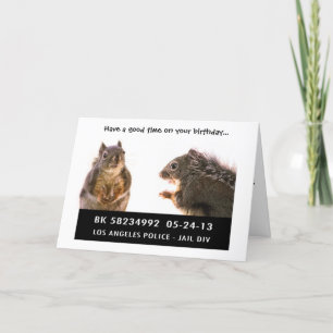 Tarjeta Squirrel Mug Shot