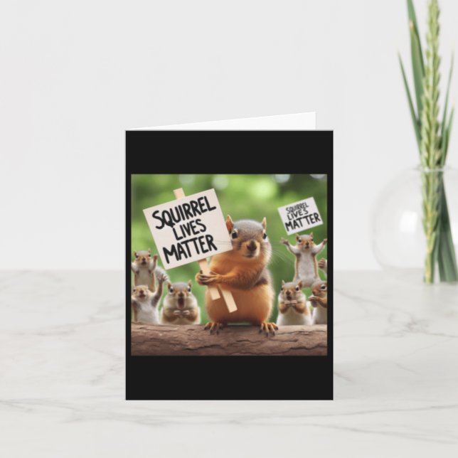 Tarjeta Squirrel vive Pegatina (Anverso)