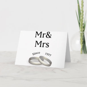 Tarjeta Sr. a juego del 40.o aniversario. Y señora desde