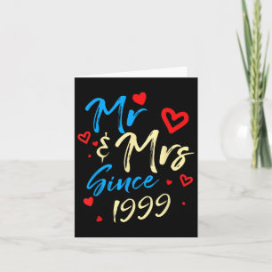 Tarjeta Sr. &amp; Sra. Desde 1999 Parejas 23ª Boda Anniv