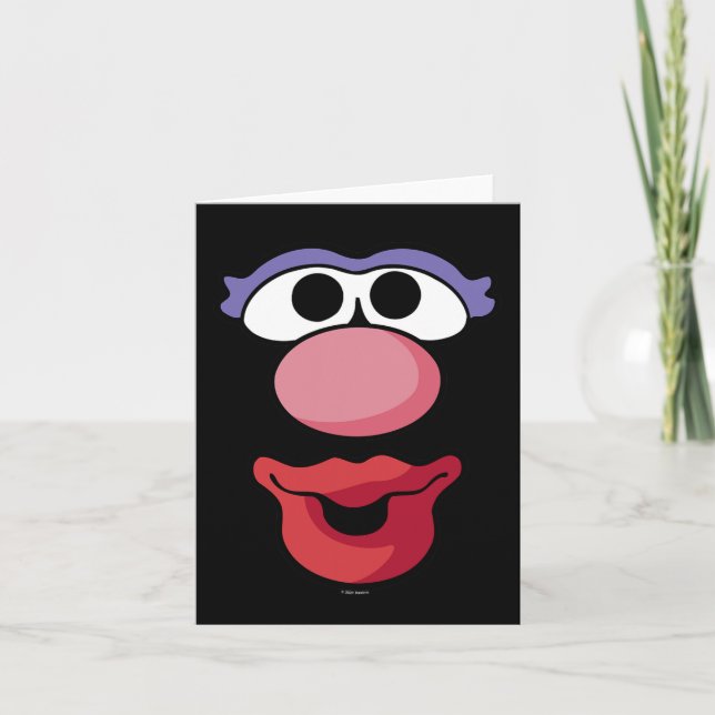 Tarjeta Sr. Cabeza de Papa Halloween Sra. Cabeza de Papa G (Anverso)