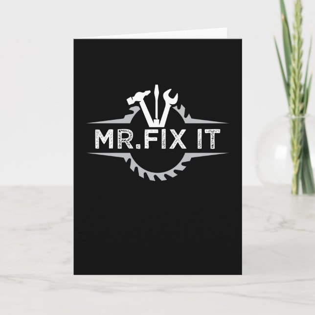 Tarjeta Sr. Fix It Handyman Handyman (Anverso)