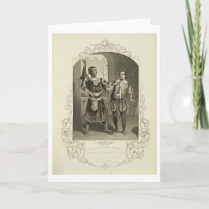 Tarjeta Sr. G.V. Brooke como Othello y James Bennett como