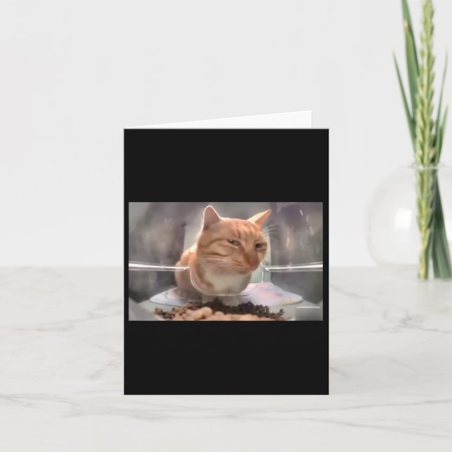 Tarjeta Sr. Gato Fresh Meme Side Eye Cat (Anverso)