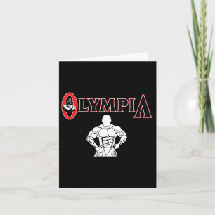 Tarjeta Sr. Olympia Para Hombres Mujeres Fitness Bodybuild