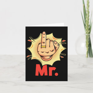Tarjeta Sr. - Ring Finger Luna de miel Boda Groom