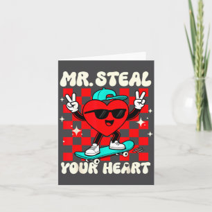 Tarjeta Sr. Roba Tu Corazón Para Niños Pequeños San Valent