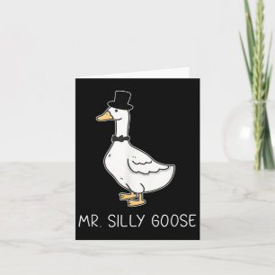Tarjeta Sr. Silly Goose Pareja Matando Bodas Funny Hombres