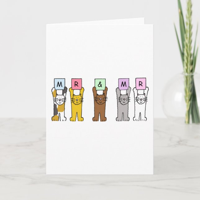 Tarjeta Sr. y Sr. Boda Felicitaciones (Anverso)