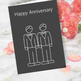 Tarjeta Sr. y Sr. Doodle Boda Aniversario