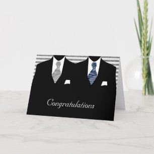 Tarjeta Sr. y Sr. Two Grooms Bodas Felicitaciones