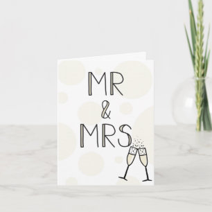 Tarjeta Sr. y Sra. Boda Card