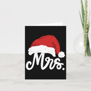 Tarjeta Sr. y Sra. Santa Claus Parejas Navidades