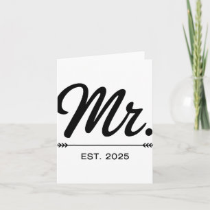 Tarjeta Sra. Est. 2025 Fiesta De Matrimonio Justo Sr. Y M