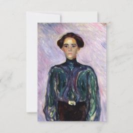Tarjeta Sra. Schwarz (por Edvard Munch)
