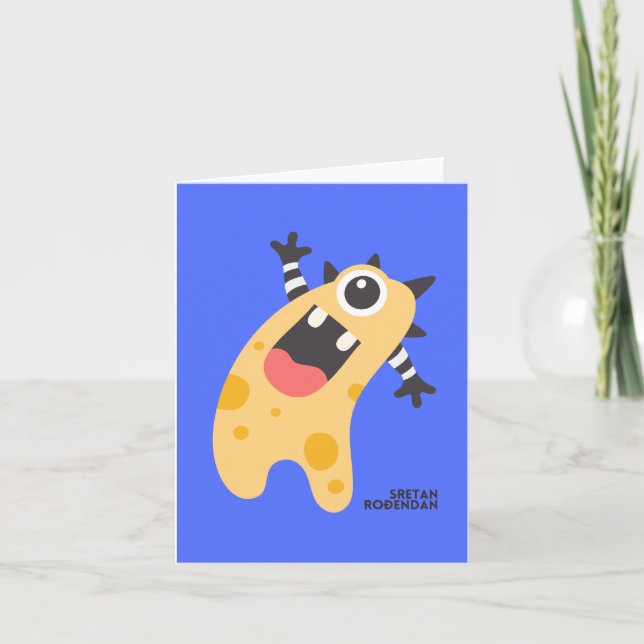 Tarjeta Sretan rođendan, croata Feliz cumpleaños (Anverso)