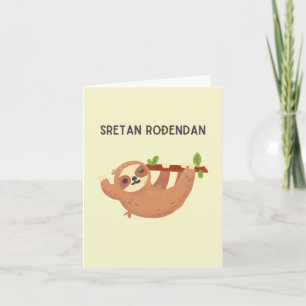 Tarjeta Sretan rođendan, croata Feliz cumpleaños