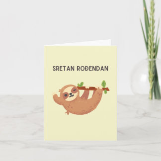 Tarjeta Sretan rođendan, croata Feliz cumpleaños