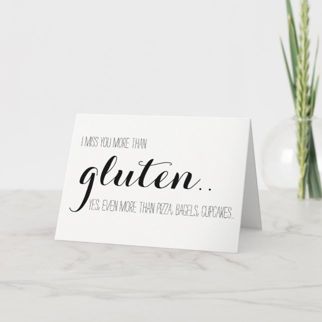 Tarjeta Srta. Gluten-Libre You Card (Anverso)