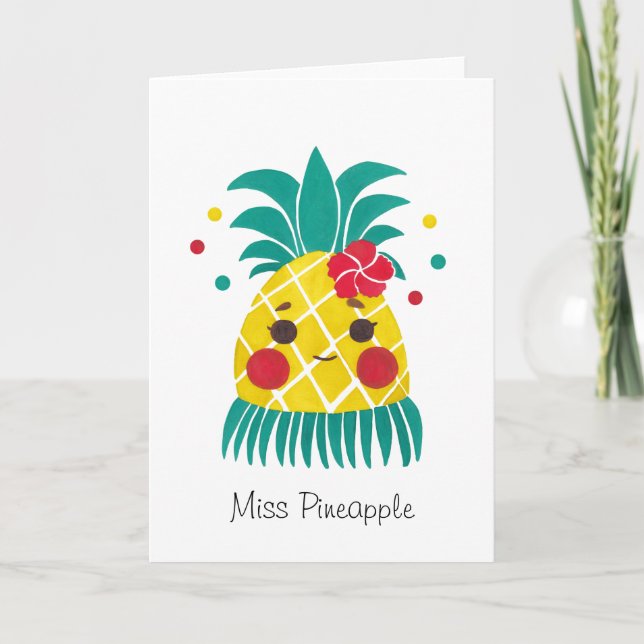 Tarjeta Srta. Hawaiian Pineapple (Anverso)
