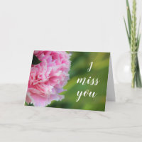 Srta. rosada hermosa You Card del Peony I