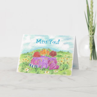 Tarjeta Srta. You Card del prado de la flor del verano de