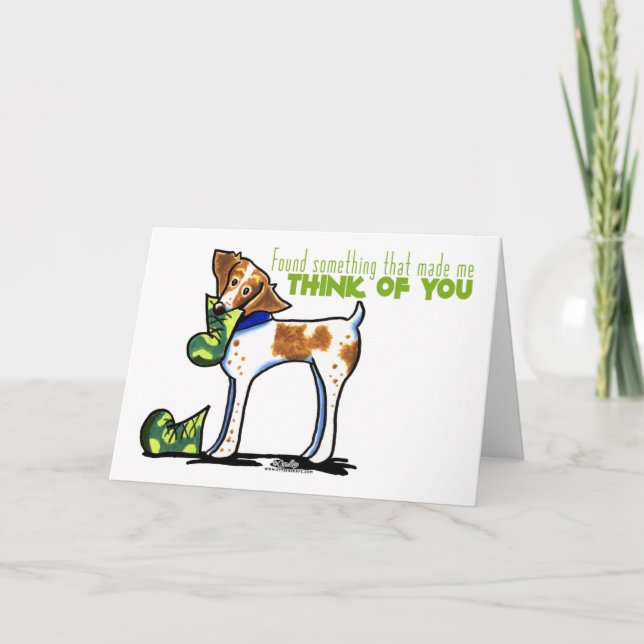 Tarjeta Srta. You del perro de aguas de Bretaña I (Anverso)