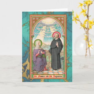 Tarjeta SS. Mónica y Agustín en Ostia (SAU 047)